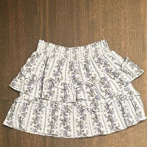 LoveShackFancy kids Floral Ruffle Skirt